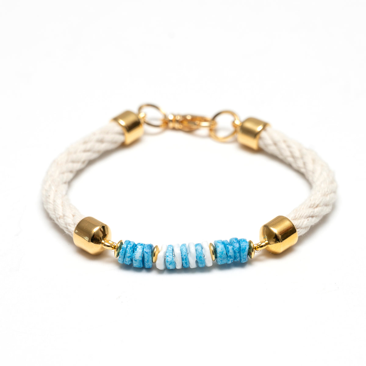 Menemsha - Ivory/Blue/Gold