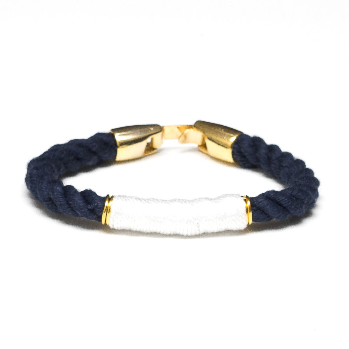 Allison Cole Jewelry Blue and White Paracord Anchor Bracelet